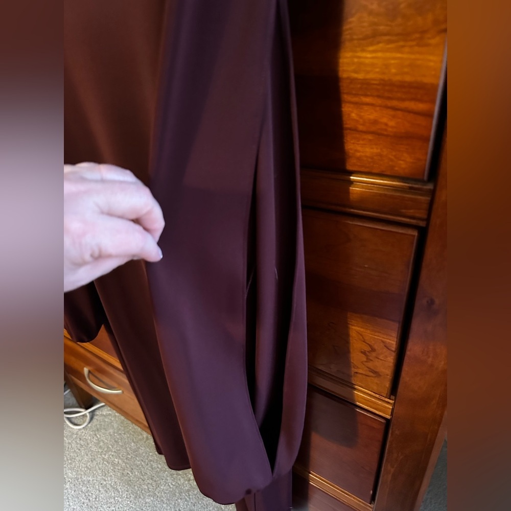 Talbots Plum Split-Sleeve Dress - XL Petite - Picture 5 of 7